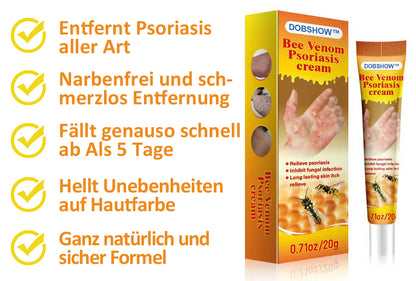 🐝🌿Dobshow™ Bienengift-Psoriasis-Linderungscreme🌿🐝(Wirksam bei allen Hauterkrankungen)🌟